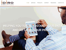 Tablet Screenshot of idiro.com